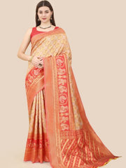 RED JACQUARD WORK BANARASI SILK SAREE