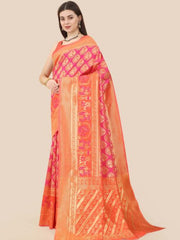 PINK JACQUARD WORK BANARASI SILK SAREE