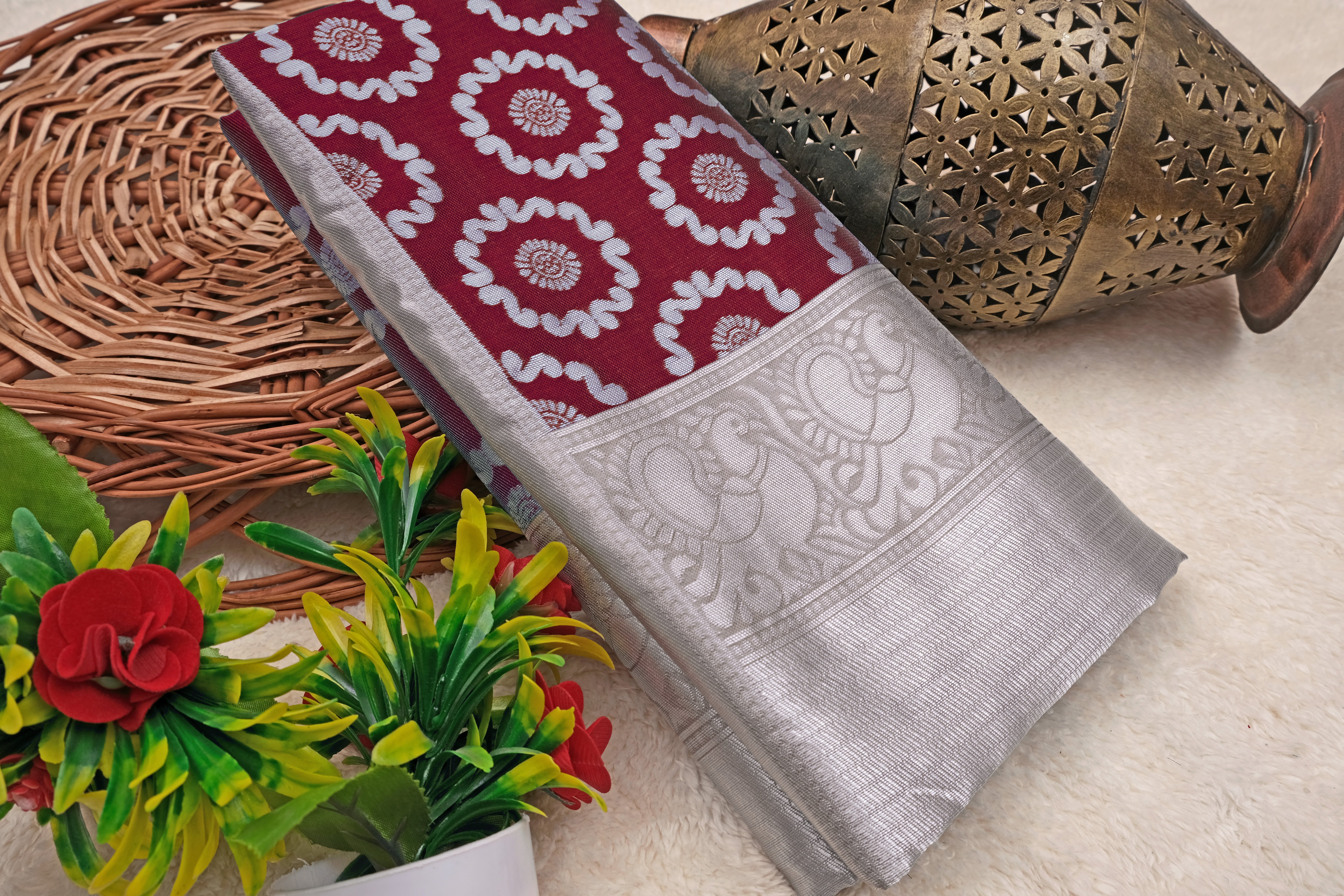 SOFT LICHI SILK SAREE