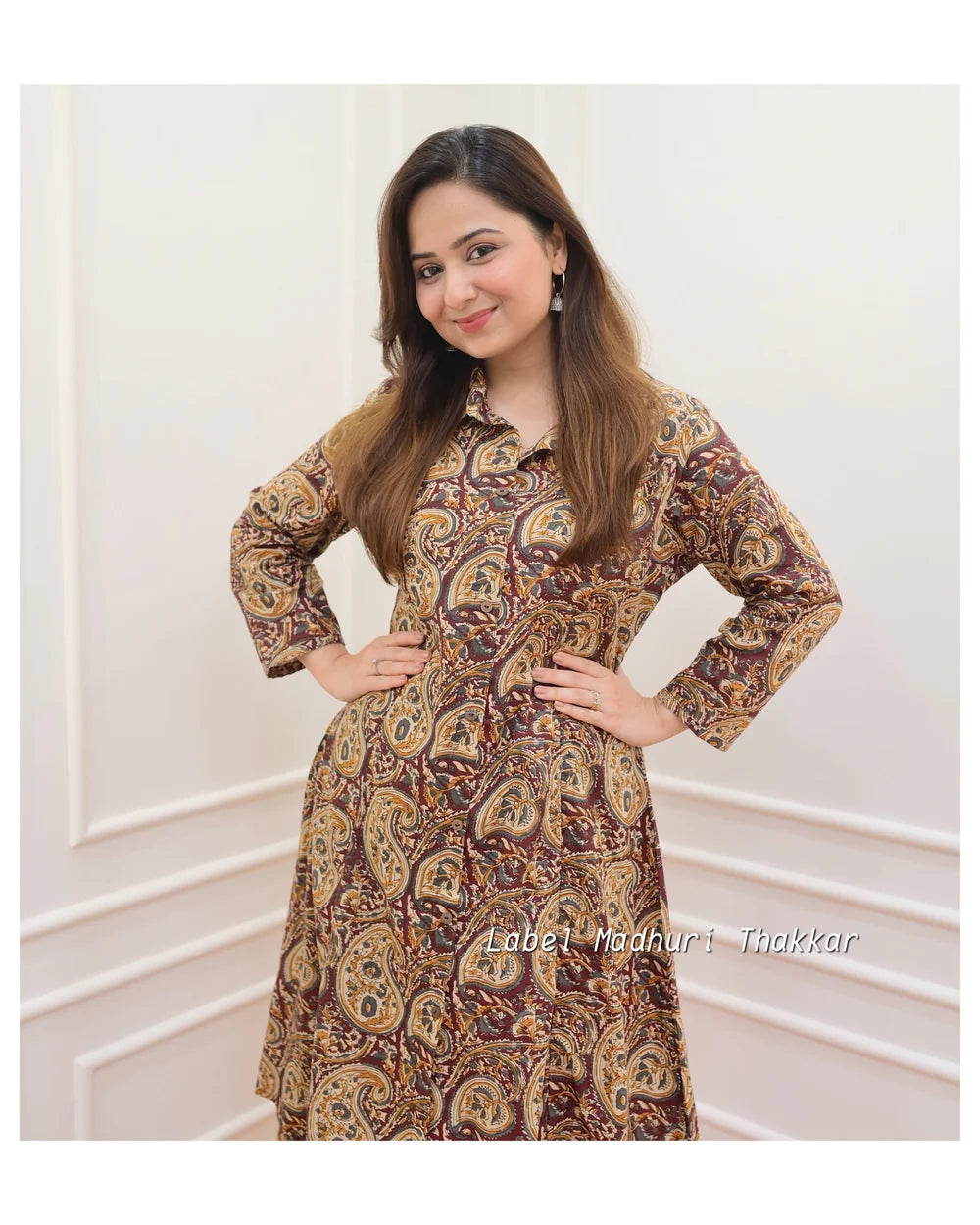 BROWN PAISLEY COTTON CO-ORD