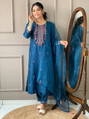 FESTIVE SPECIAL RAYON EMBROIDERED DRESS