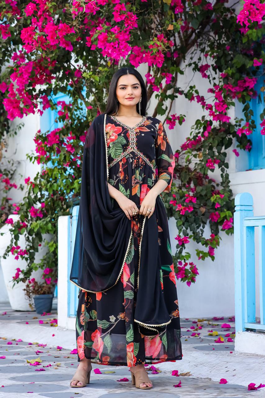 Modeling GOWN style with dupatta