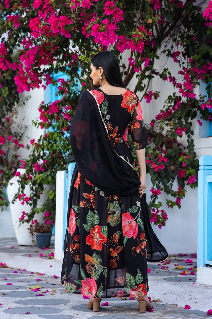 Modeling GOWN style with dupatta